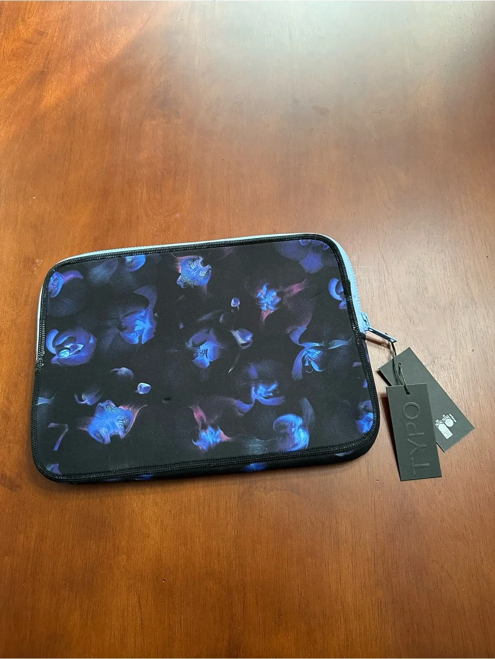 Typo Black with Orchid Design 13” Laptop Case